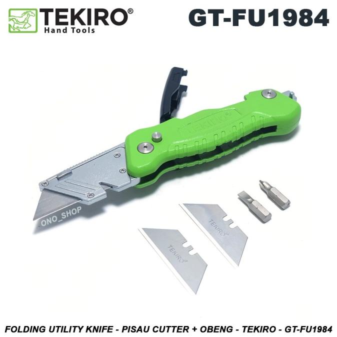 

Pisau Lipat - Cutter Lipat Multifungsi + Obeng - Tekiro - GT-FU1984 tools n parts 54PR23