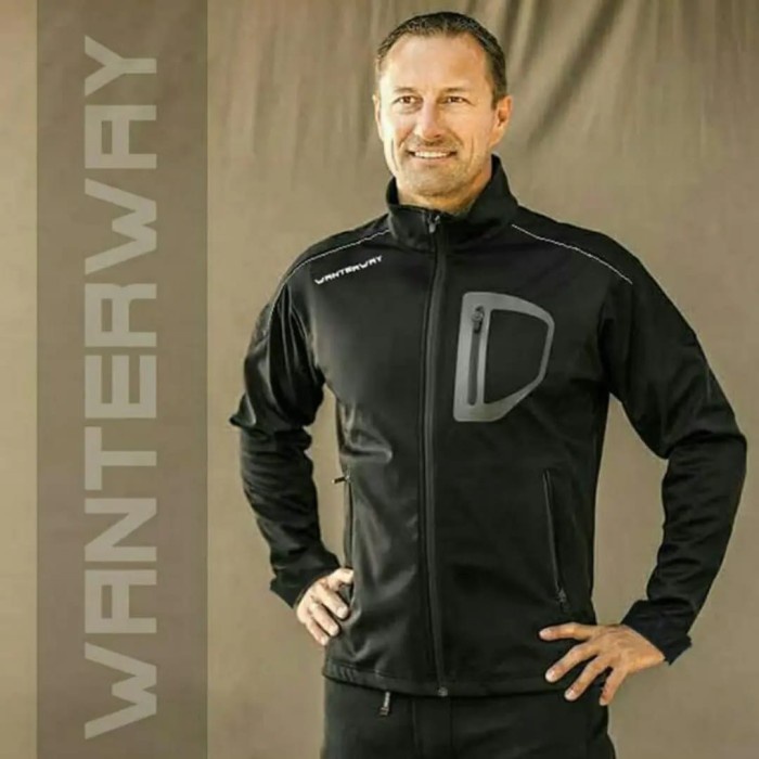 Terlaris jaket pria / jaket motor harian / jaket waterproof anti air - M, Hitam
