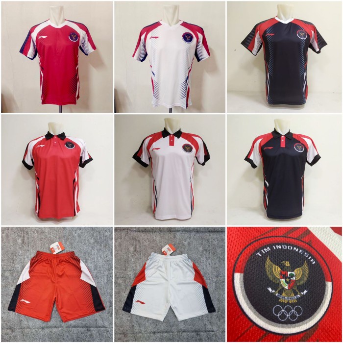 Kaos Badminton Olimpiade Jersey Indonesia Olimpiade Tokyo