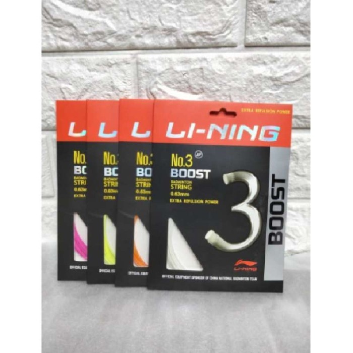 Senar Raket Badminton Lining No 3 Boost Asli Original Lining