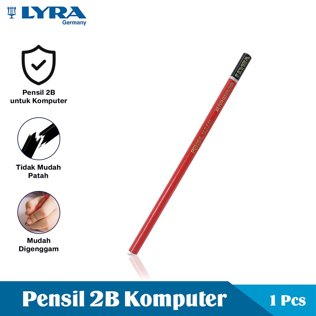 

Lyra Pensil Ujian Alat Tulis 2B Pensil Untuk Komputer Pencil For Computer Triangular Pencil Pensil Segitiga Lyr-2324