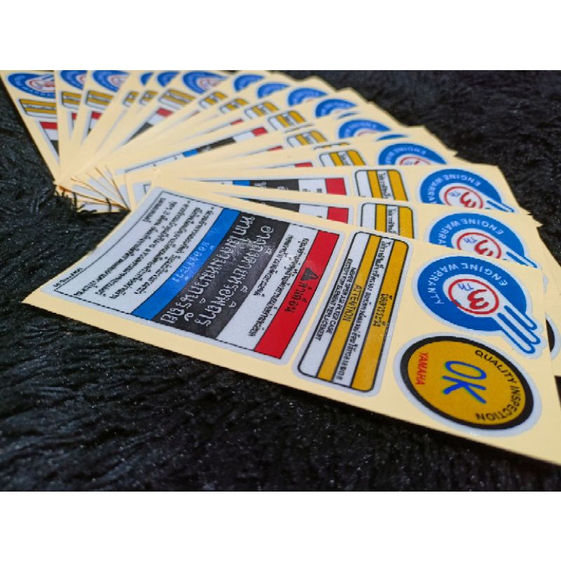 stiker dek yamaha atau stiker warning yamaha