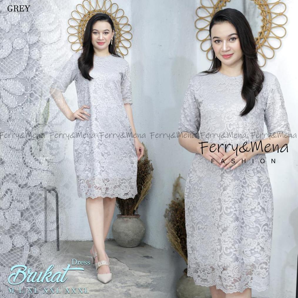 Dress Brukat| Dress| Dress Pesta| Dress Kondangan| Dress Wisuda| Dress Jumbo| Dress Modern| Kebaya M