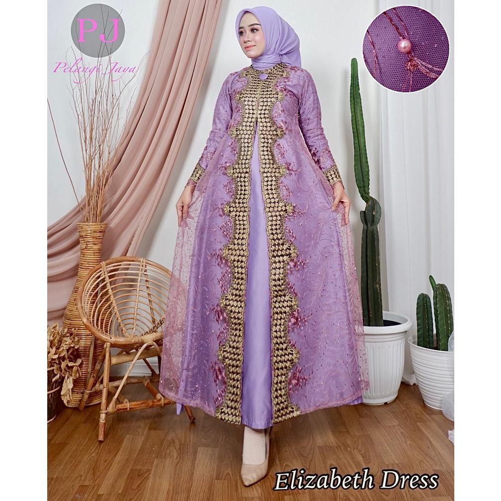 Gamis Tile Bordir Elizabeth| Gamis| Gamis Pesta| Gamis Kondangan| Gamis Tile| Gamis Brukat| Gamis Br