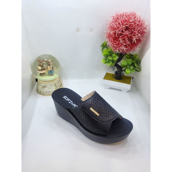 sendal sofiya wanita wedges import ( ORIGINAL )
