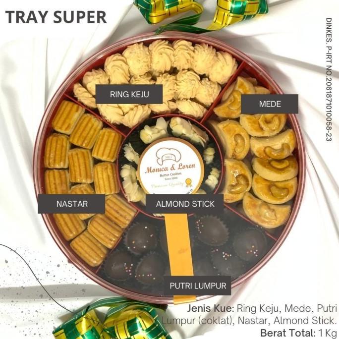 

Kue Kering Lebaran Enak Tray Super Parsel Ramadan Brand Monica & Loren
