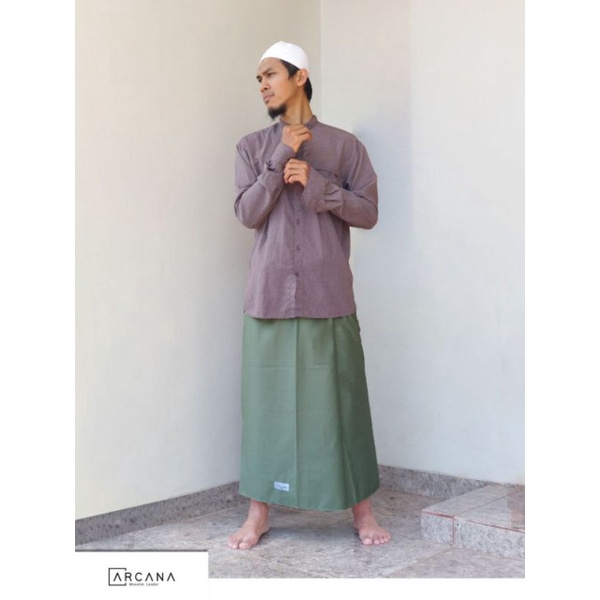 Premium sarung Arcana muslim leader sarung sholat ibadah bahan catoon 100%