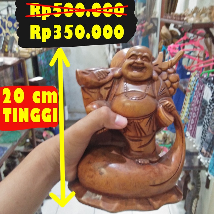 PATUNG BUDHA KAYU/BUDDHA KAYU/MAITERAYA BUDDHA/PATUNG BUDA