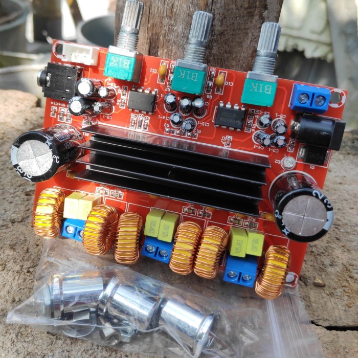 Terlaris Modul Amplifier Stereo + Tone Control Tpa3116D2 Power Ampli Kit Ampli