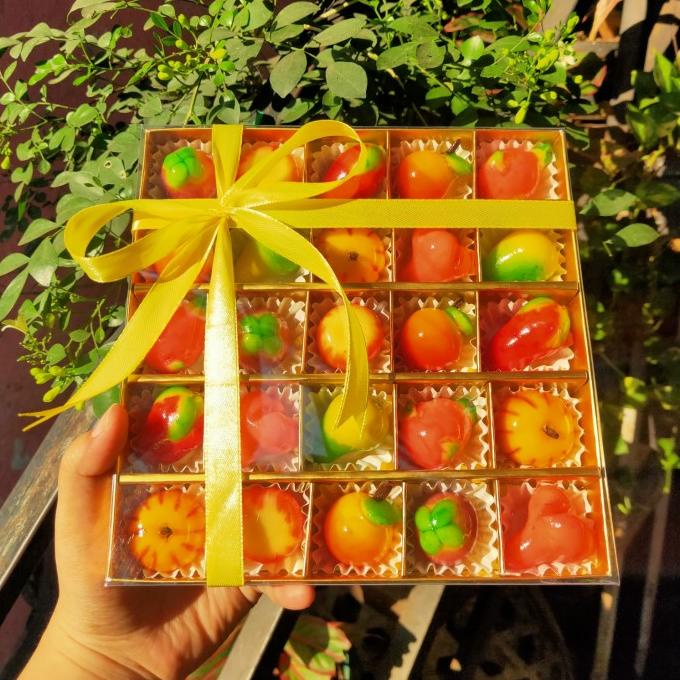 

Kue Hampers Imlek , Kue Buah Mini Thailand, Lukchup, Dessert, Imlek