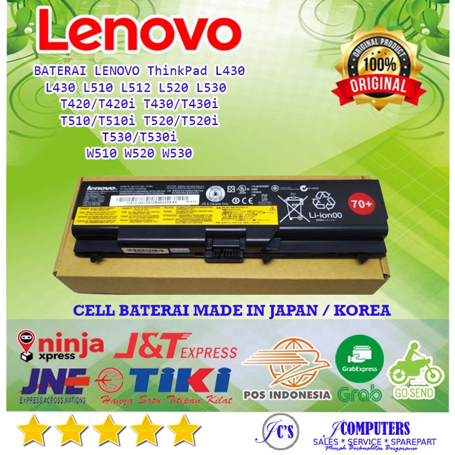 Baterai Battery Battre Lenovo T430 T530 W530 L530 L430 T520 W520