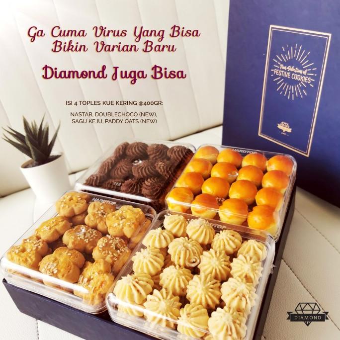 

Kue Kering Festive DIAMOND isi 4 Toples