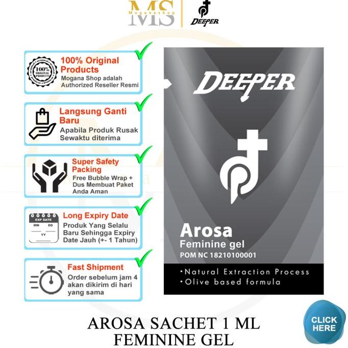 Privasi Terjamin Deeper Arosa Sachet Feminine Gel Khusus Wanita Dewasa Bpom Kode 1074