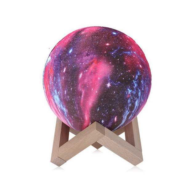 Coquimbo Lampu Tidur Bulan 3D Moon Rechargeable Lamp 7 Color 1W - 3DPSL