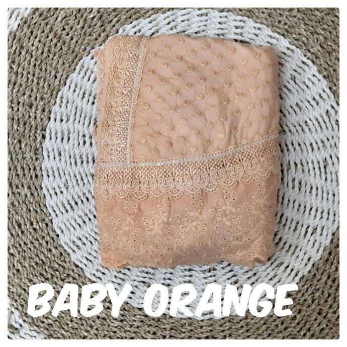 Mukenah khadijah katun paris original aplikasi full renda bordir