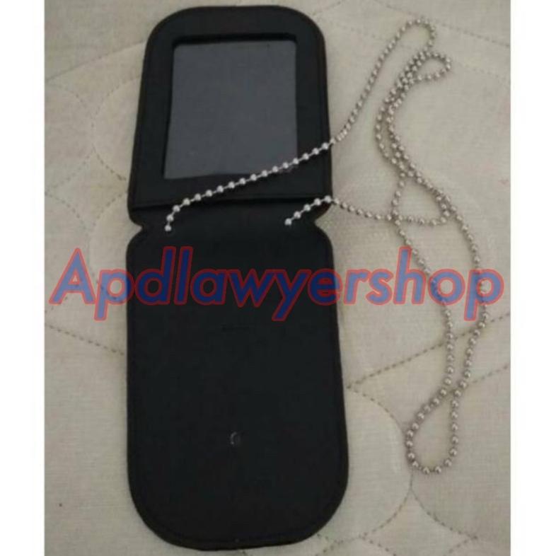 

Hot Sale Dompet Kalung Dompet KTA Dompet Name Tag Dompet Kartu Dompet KTA Kulit polos Hitam Dof plus Kalung ,.