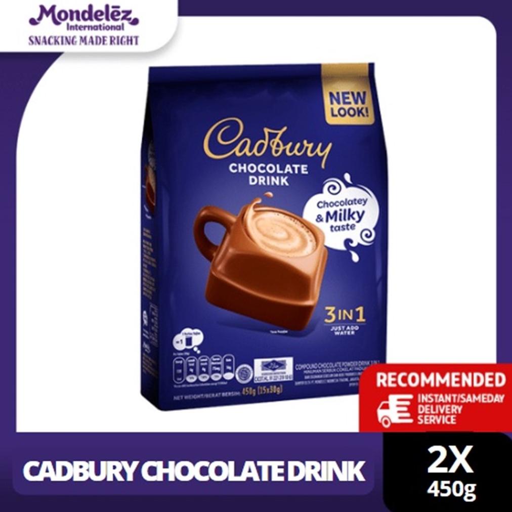 

(COD) Cadbury Minuman Cokelat 3 in 1 2 x 450 gr !!