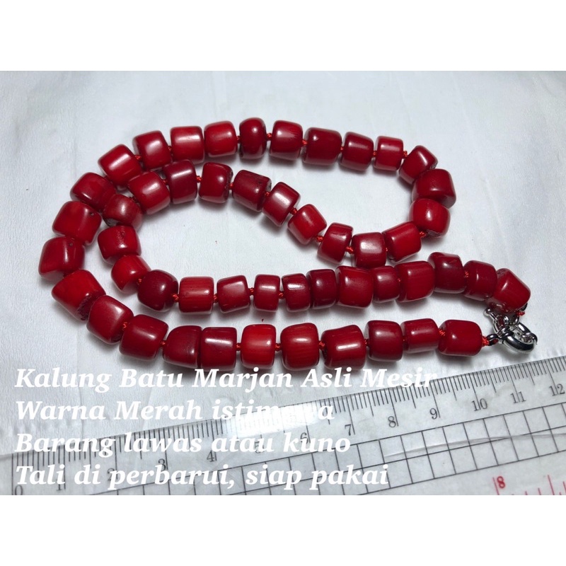 Kalung Batu marjan asli Mesir langka
