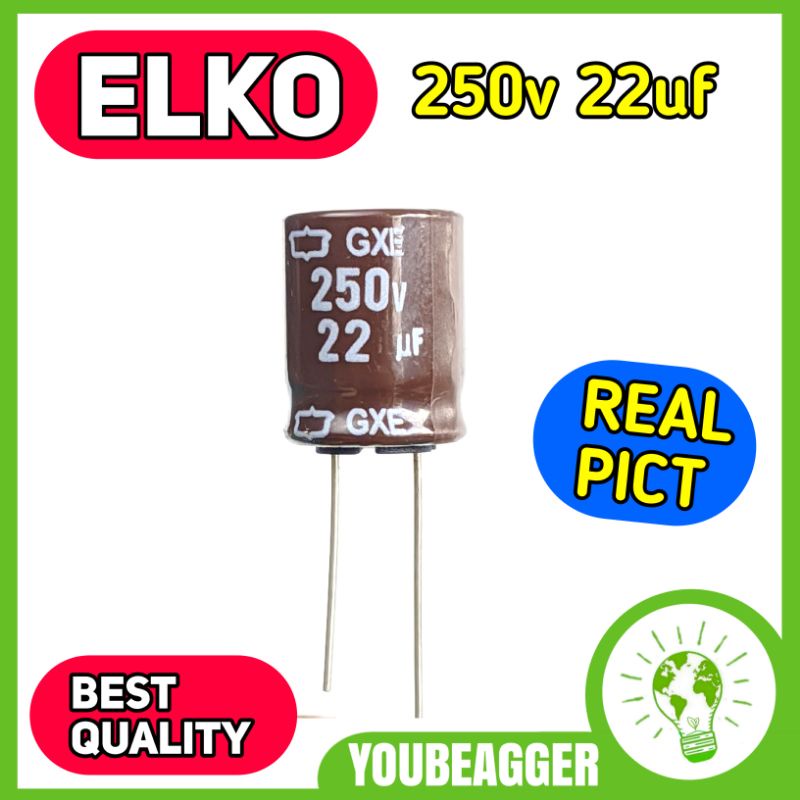 Elko 250v 22uf