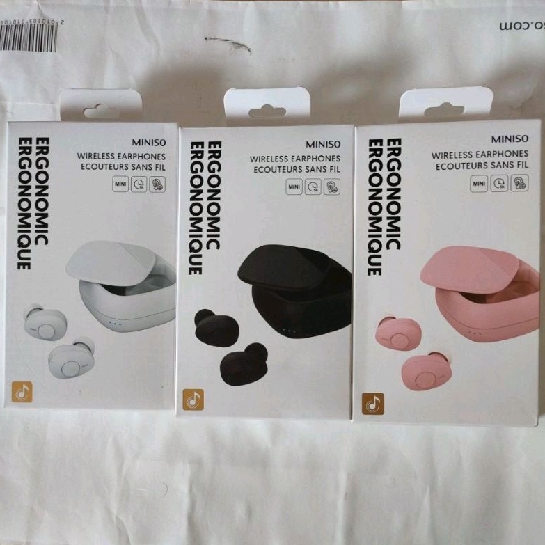 MINISO WIRELESS EARPHONE M1 EARPHONE HEADSET TANPA KABEL ERGONOMIC