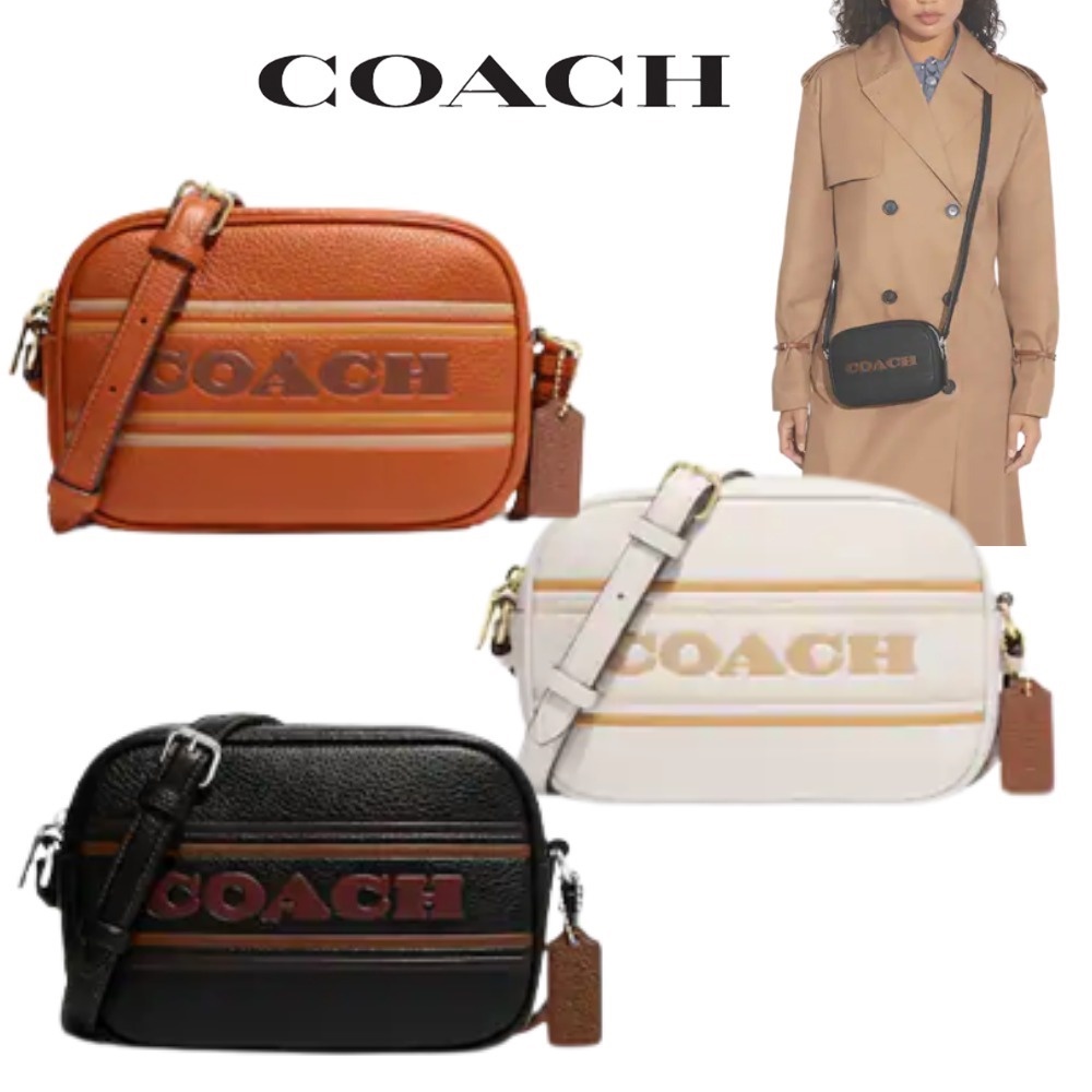 COACH Original CH308 Cowhide Material Camera Bag Single Shoulder Bag Crossbody Bag  xjb  308
