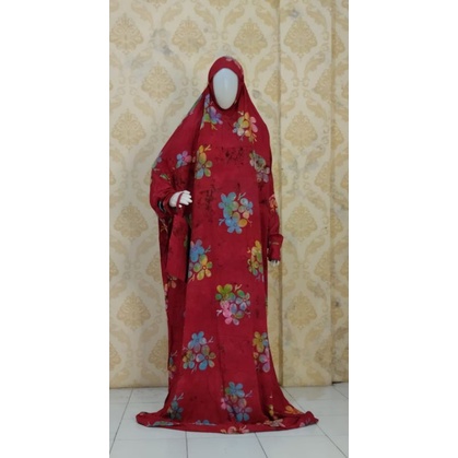 Mukena Terusan Batik Cap