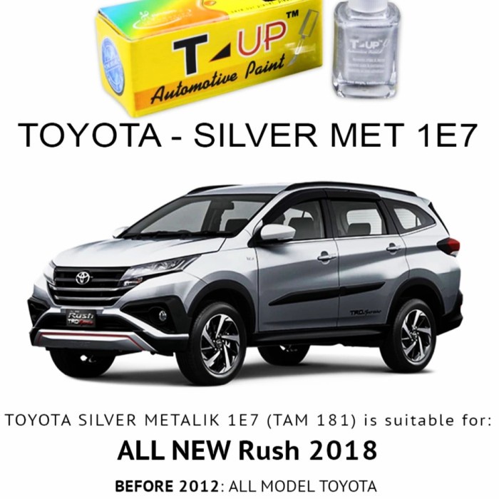 CAT OLES PENGHILANG BARET TOYOTA ALL NEW VELOZ , RUSH 2018 -SILVER 1E7