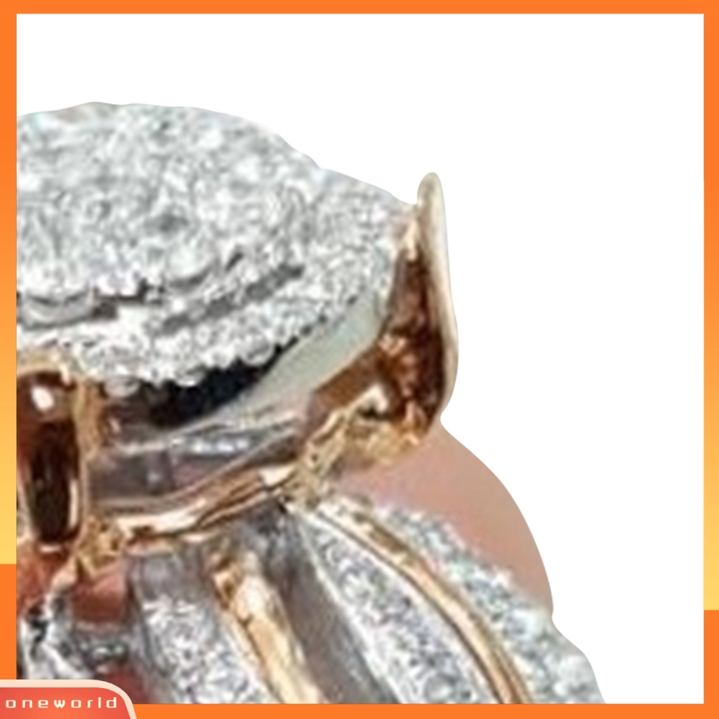 {oneworld} Cincin Wanita Hias Berlian Imitasi Tidak Luntur Ringan Multi Layers Wedding Circlet Untuk Ulang Tahun