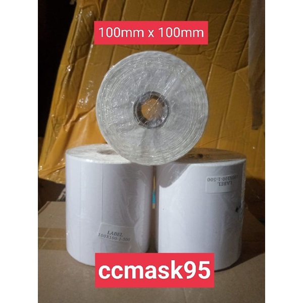 

Sticker Thermal 100x100 // kertas thermal 100x100 // thermal printer // kertas thermal // printer thermal // thermal roll // thermal lipat