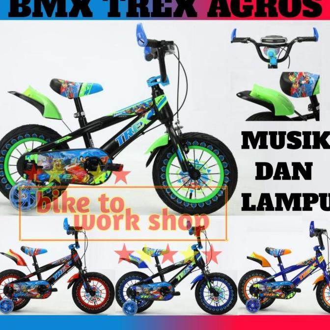 Sepeda Bmx 12 16 18 Trex Agros Michel Blaze Anak Laki Musik Lampu Store_Lorray