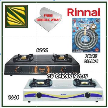 Terlaris Kompor Gas 2 Tungku Rinnai Ri 522C / 522 C Ceflon Dan Rinnai Ri 522E