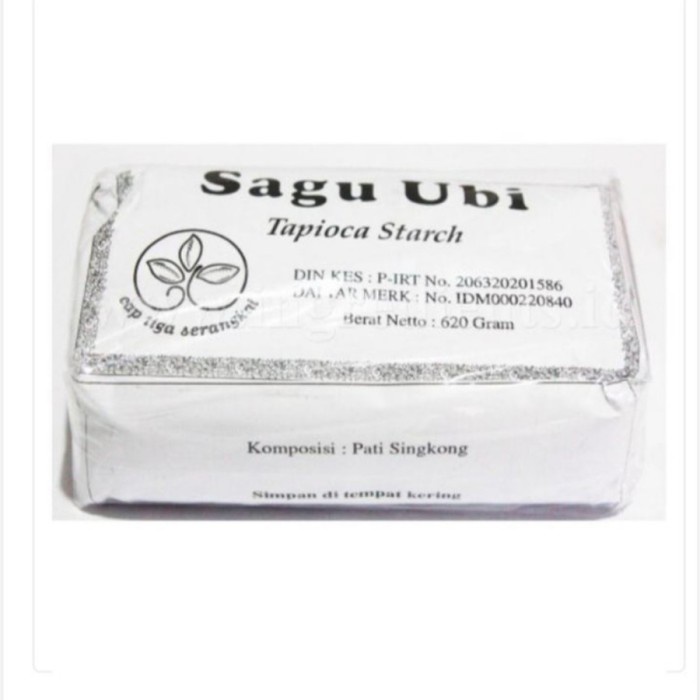 

Tepung Sagu Ubi Tapioca Starch Pati Singkong Tiga Serangkai 620gr