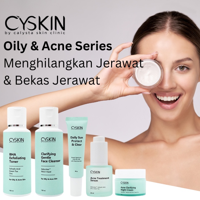 Paket Acne Cyskin Fash Wash Wajah Berjerawat Merah Cyskin