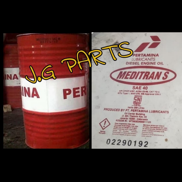 JGPS OLI MESIN MEDITRAN S-40 SAE 30 40 50 OLI DRUM PERTAMINA S40