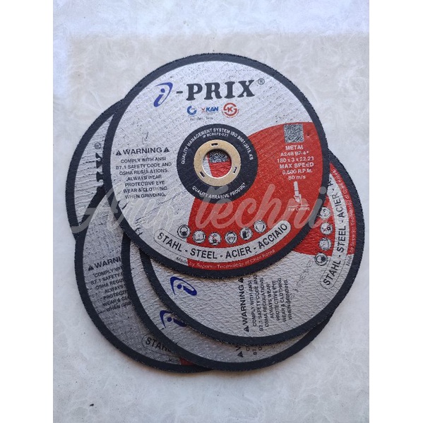 Cutting disc I-PRIX 7" / Batu gerinda potong IPRIX 180×3mm / I PRIX 7inch