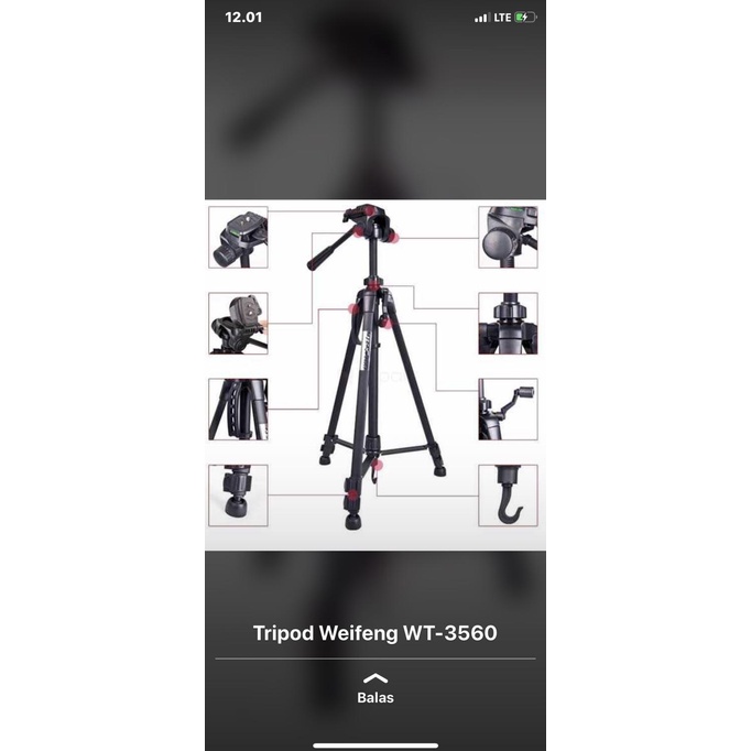Tripod Weifeng Wt-3560 Tripod Wt3560