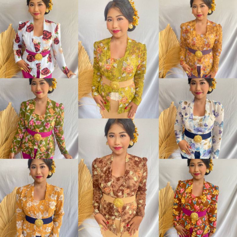 Kebaya Bali By Ani Kebaya Kutubaru Sifon Bunga