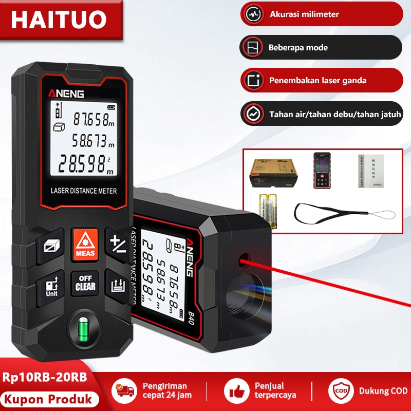 Meteran Laser Digital 100 m 80m 60m 40m Laser Rangefinders Free Baterai Alat ukur Distance Meter Measure Laser Pengukur Jarak Rangefinder Laser Pengukur Jarak Laser Distance Met Alat Ukur Meteran Digital Measurement