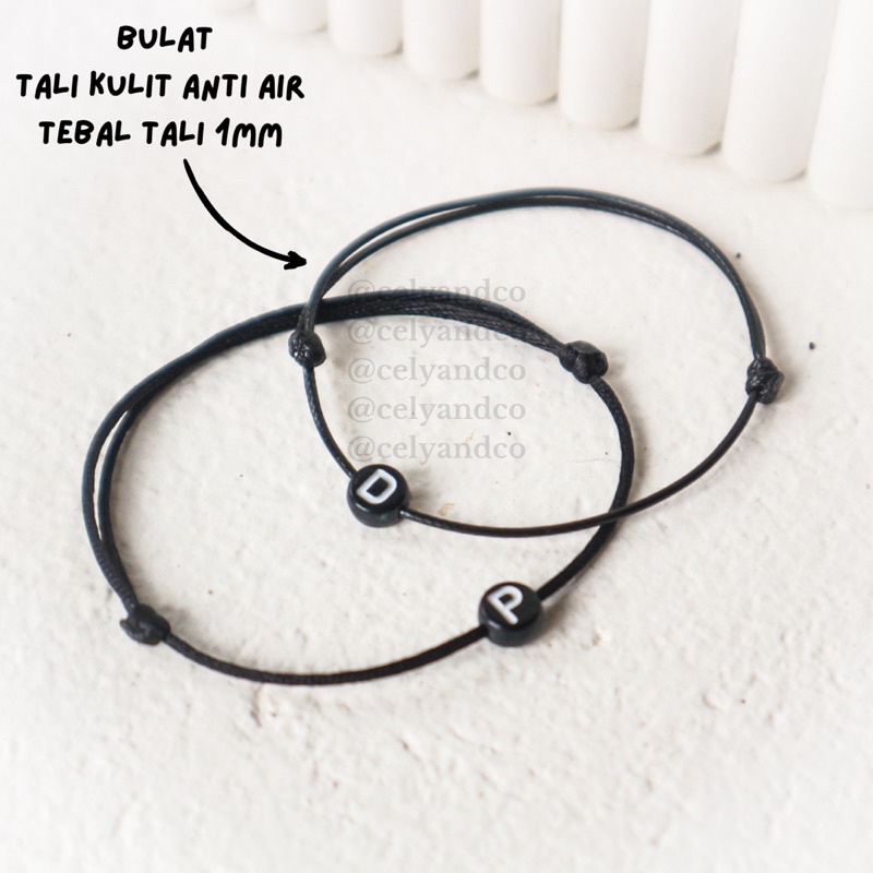 (BULAT) GELANG HURUF / GELANG TALI / GELANG VIRAL