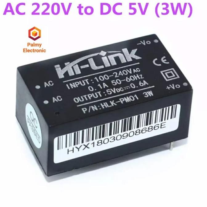Silahkan Order] HLK PM01 AC 220v to DC 5V Power supply modul