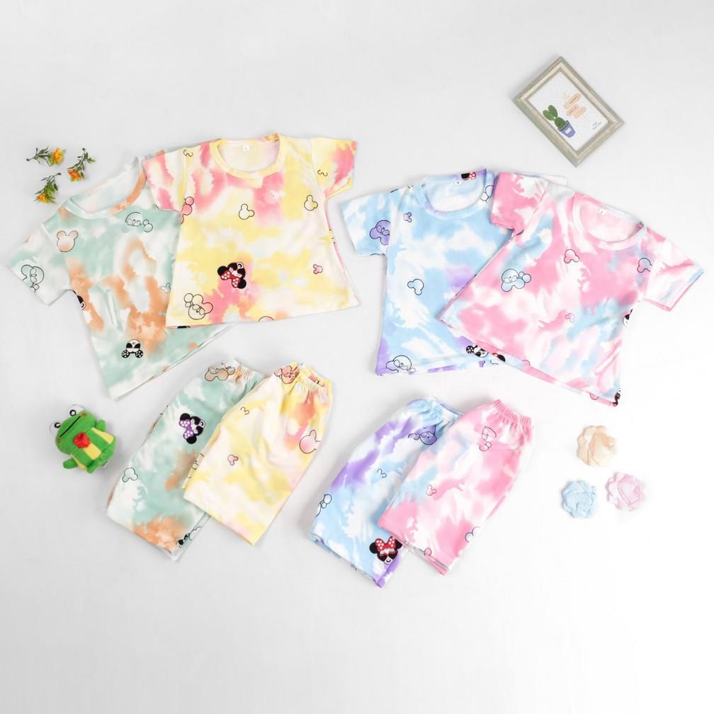 Owlet - setelan anak perempuan / kaos anak perempuan / setelan tie dye anak