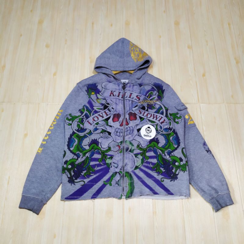 Hoodie Zipper Don Ed Hardy
