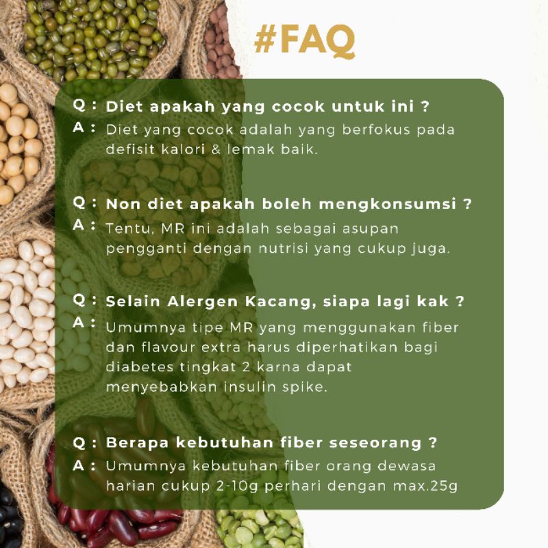 Veganea Meal Replacement with Fiber 500 gram - Pengganti Makan Minuman Fiber