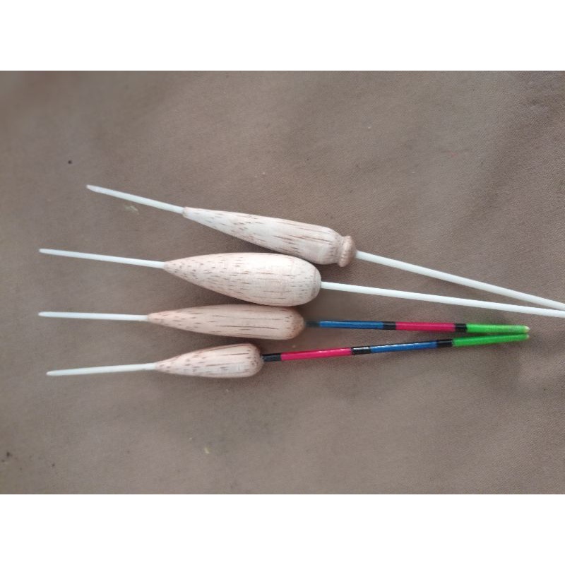 PELAMPUNG PANCING ANTI BADAI KAYU SENGON LAUT