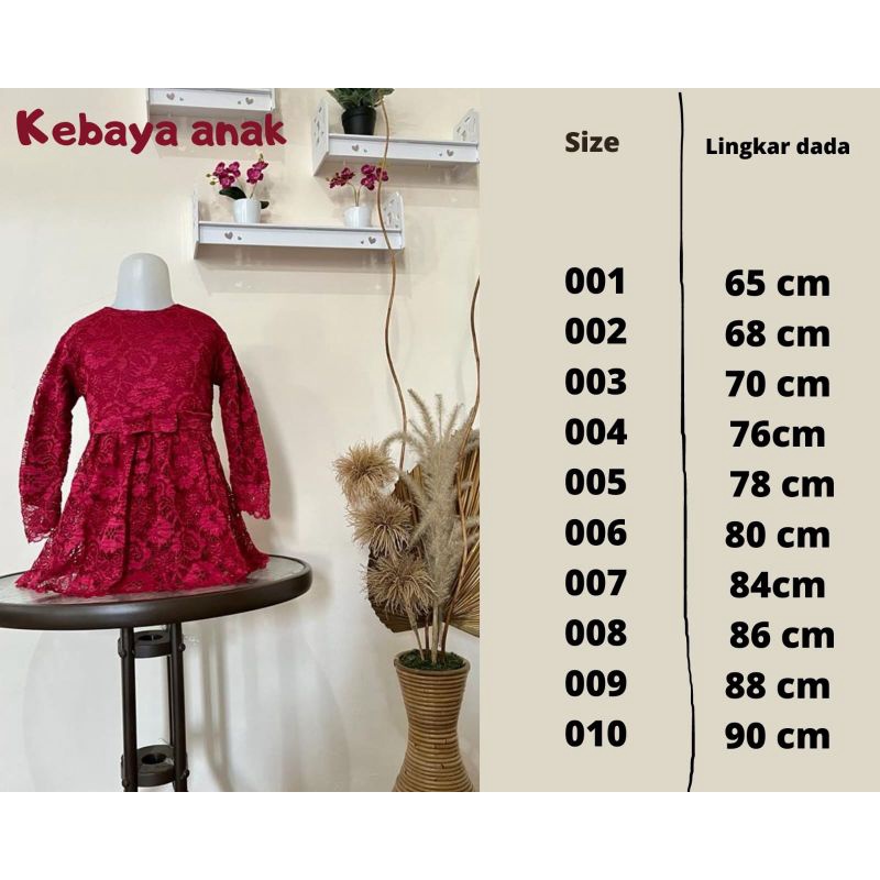 KEBAYA BROKAT ANAK/KEBAYA ANAK/KEBAYAANAKCANTIK/KEBAYAMODERNANAK/KEBAYAANAKMURAH/KEBAYAPESTAANAK/KEBAYAMODISANAK/KEBAYAIBUANAK/