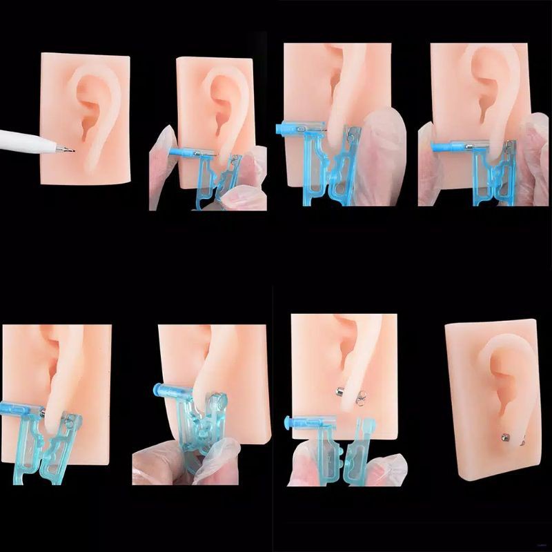 ALAT TINDIK TELINGA Sekali Pakai Stainless Steel Pasang Anting Hidung Kuping Ear Piercing - BUM