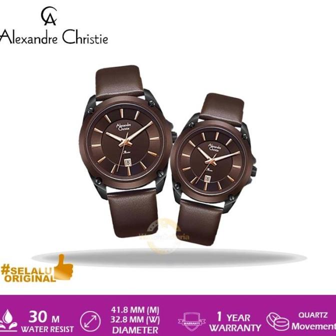JAM TANGAN COUPLE JAM TANGAN COUPLE ALEXANDRE CHRISTIE AC 8667 M/LD LIPBO ORIGINAL MURAH EL09I09A82L