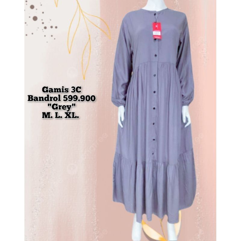 [TERMURAH EDISI HABISKAN STOK + BISA COD] PROMO GAMIS 3C RAMPEL // GAMIS THREE COIN // GAMIS THREE C