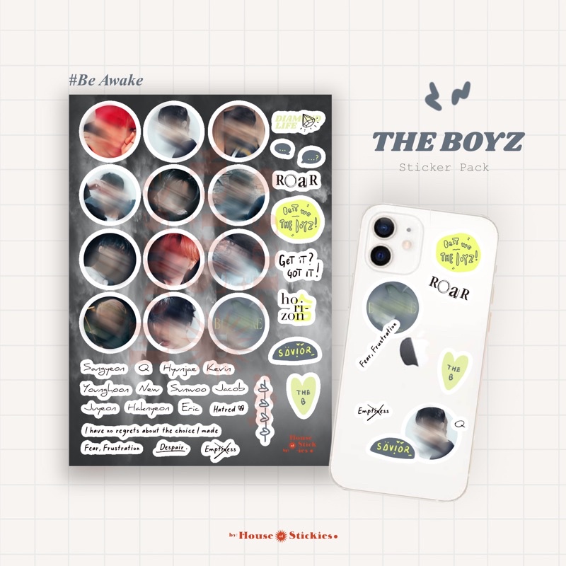 Stiker THE BOYZ Be Awake Album Edition (Unofficial / Fanmade)