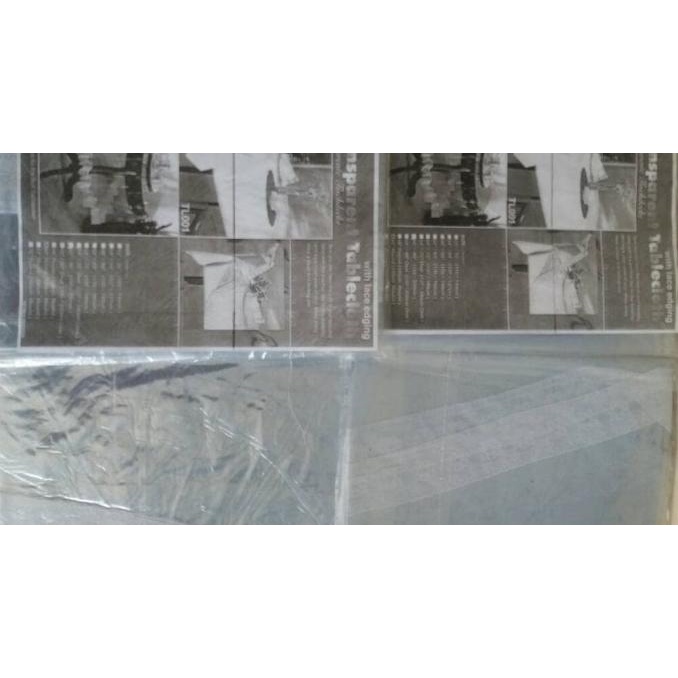 Taplak meja plastik / taplak plastik / taplak plastik / bulat / bundar